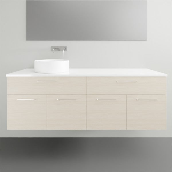Timberline Taylor Wall Hung Vanity with Silksurface Top - 1500mm LH Basin | The Blue Space