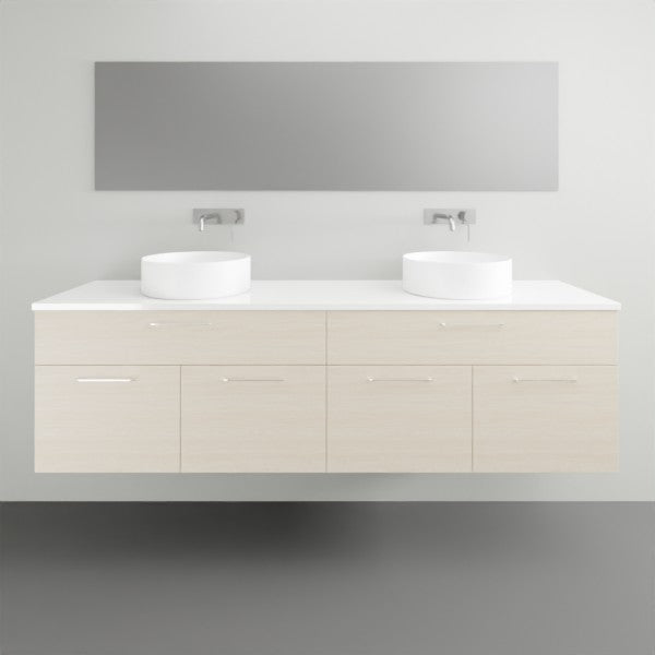 Timberline Taylor Wall Hung Vanity with Silksurface Top - 1800mm Double Basin | The Blue Space