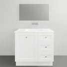 Timberline Victoria Floor Standing Vanity with Alpha Ceramic Top - 900mm Single Basin | The Blue Space