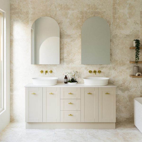 Timberline Victoria Freestanding Vanity 1800 Double Bowl - The-Blue-Space