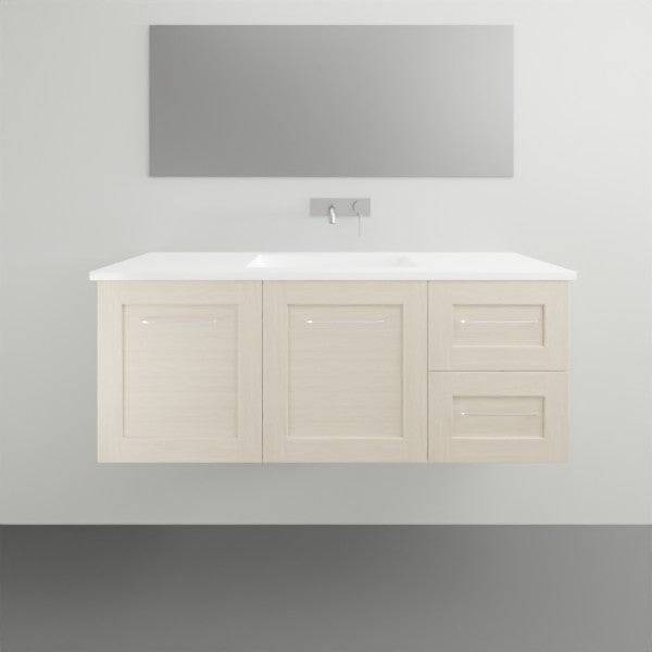 Timberline Victoria Wall Hung Vanity with Alpha Ceramic Top - 1200mm Single Basin | The Blue Space