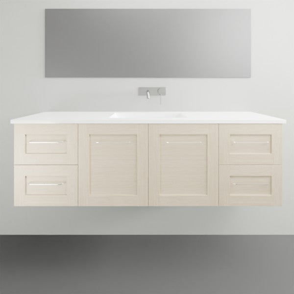 Timberline Victoria Wall Hung Vanity with Alpha Ceramic Top - 1500mm Single Basin | The Blue Space