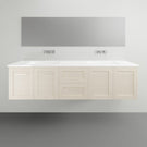 Timberline Victoria Wall Hung Vanity with Alpha Ceramic Top - 1800mm Double Basin | The Blue Space