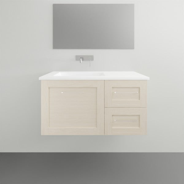 Timberline Victoria Wall Hung Vanity with Alpha Ceramic Top — The Blue
