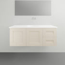 Timberline Victoria Wall Hung Vanity with Silksurface Freedom Top - 1200mm Single Basin | The Blue Space