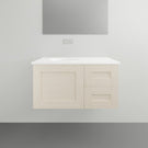 Timberline Victoria Wall Hung Vanity with Silksurface Freedom Top - 900mm Single Basin | The Blue Space