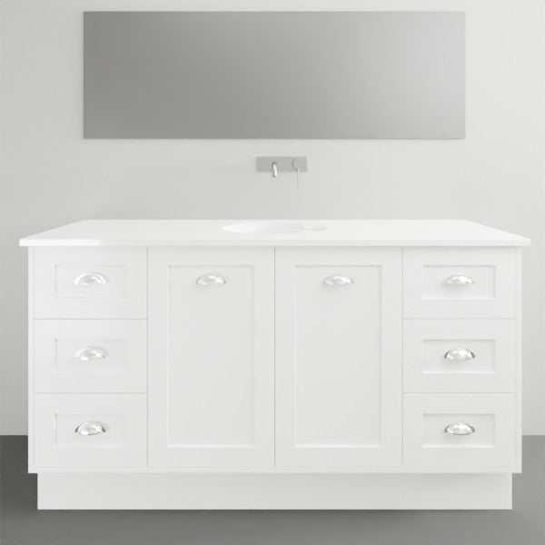 Timberline Victoria Wall Hung Vanity with Under Counter Basin - 1500mm Single Basin | The Blue Space