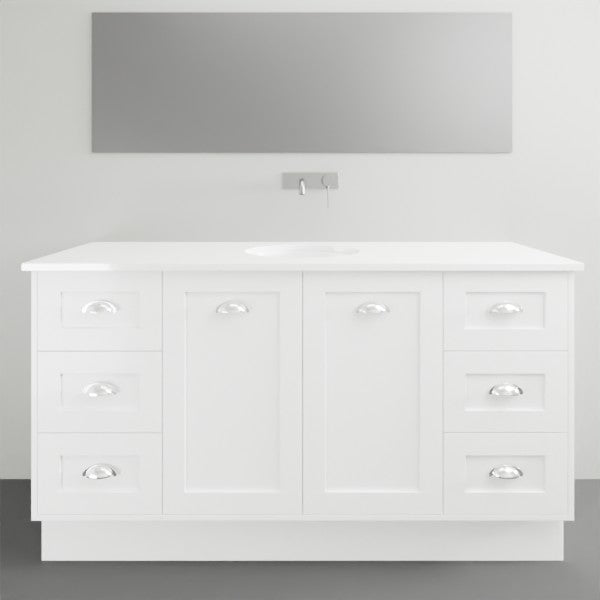 Timberline Victoria Wall Hung Vanity with Under Counter Basin - 1500mm Single Basin | The Blue Space