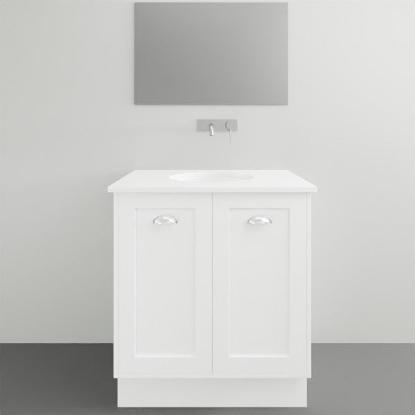 Timberline Victoria Wall Hung Vanity with Under Counter Basin - 750mm Single Basin | The Blue Space