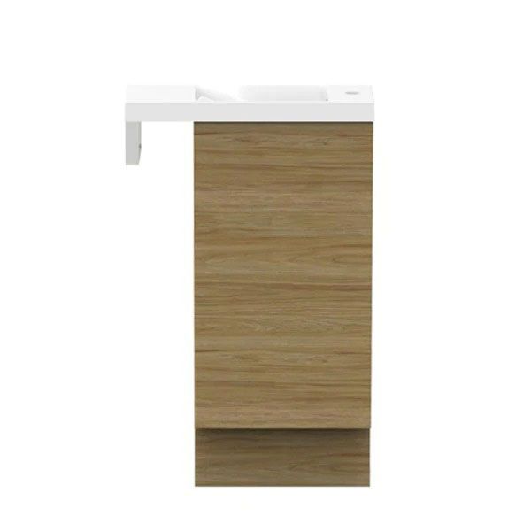 Timberline Oscar Floor Standing Vanity - RH Bowl 550mm Top / 400mm Cabinet | The Blue Space