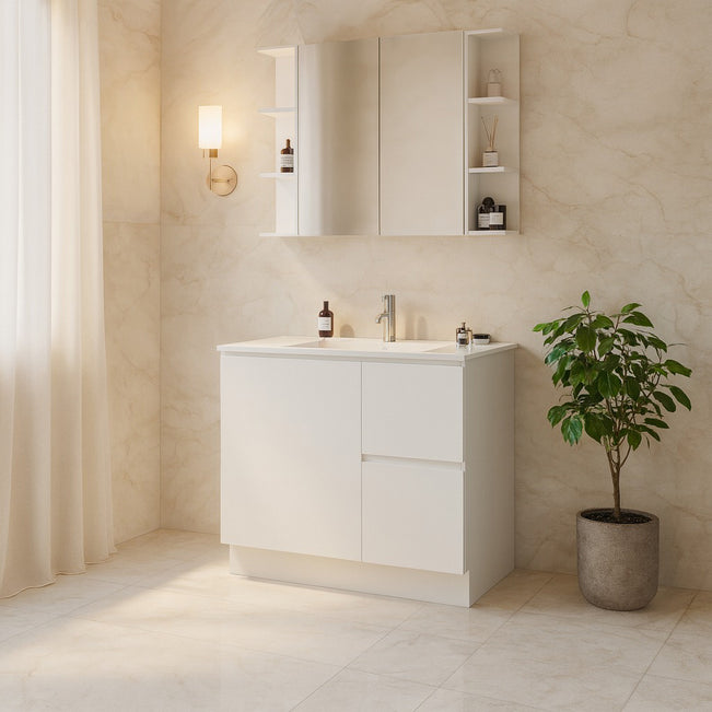 Timberline Nevada Floor Standing Vanity with Alpha Ceramic Top