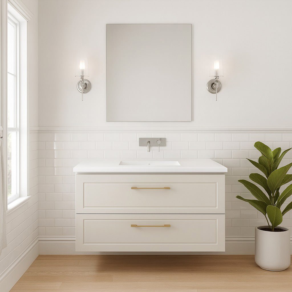 Timberline Nevada Plus Classic Wall Hung Vanity with Ceramic Top