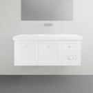 Timberline Victoria Wall Hung Vanity with Silksurface Freedom Top and Under Counter - 1200mm Single Basin | The Blue Space