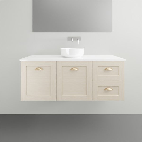 Timberline Victoria Wall Hung Vanity with Silksurface top & Above Counter Basin