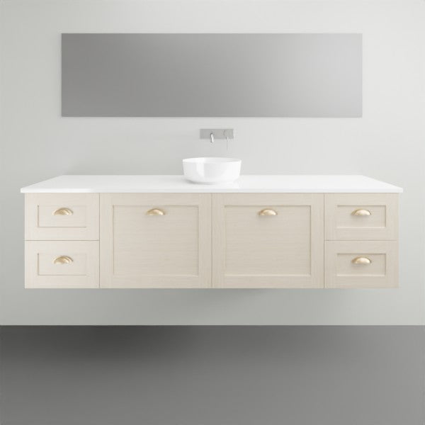 Timberline Victoria Wall Hung Vanity with Silksurface Top - 1800mm Single Basin | The Blue Space