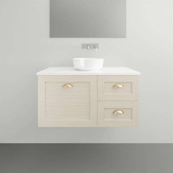 Timberline Victoria Wall Hung Vanity with Silksurface top & Above Counter Basin