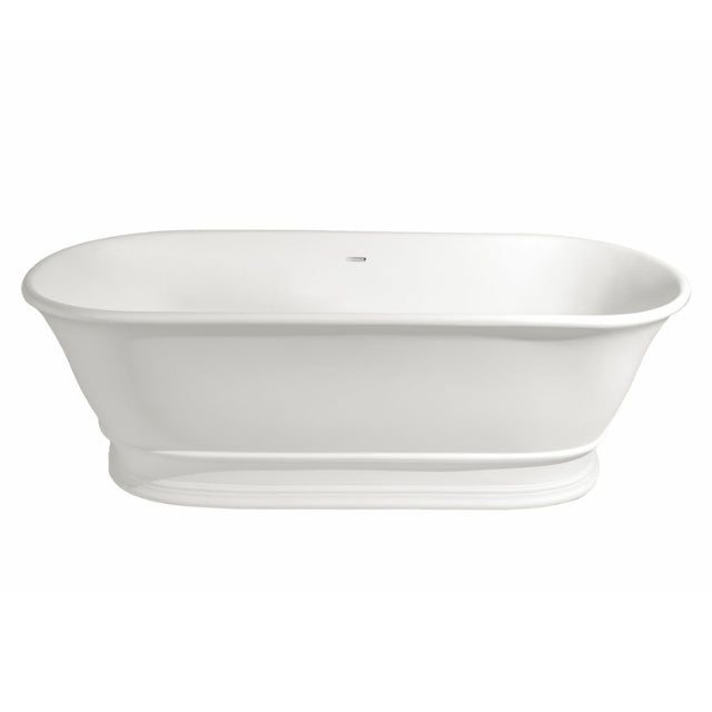 Turner Hastings Cambridge 156 TitanCast Bath with Overflow - Satin Silk