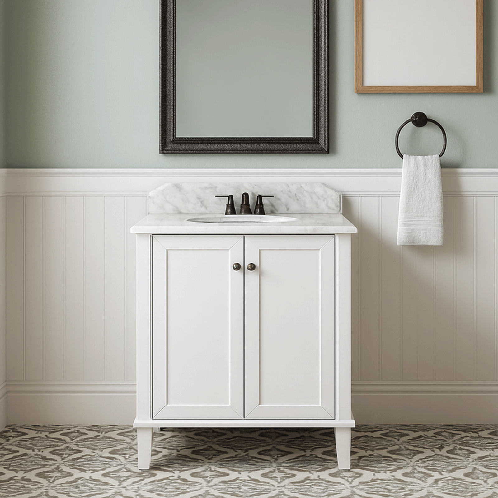 Turner Hastings Coventry 75 x 55 Vanity With White Marble Top