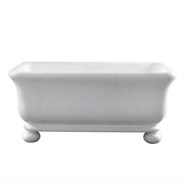 Turner Hastings Kirkham Ball 160 TitanCast Bath - Gloss White. Traditional baths at The Blue Space
