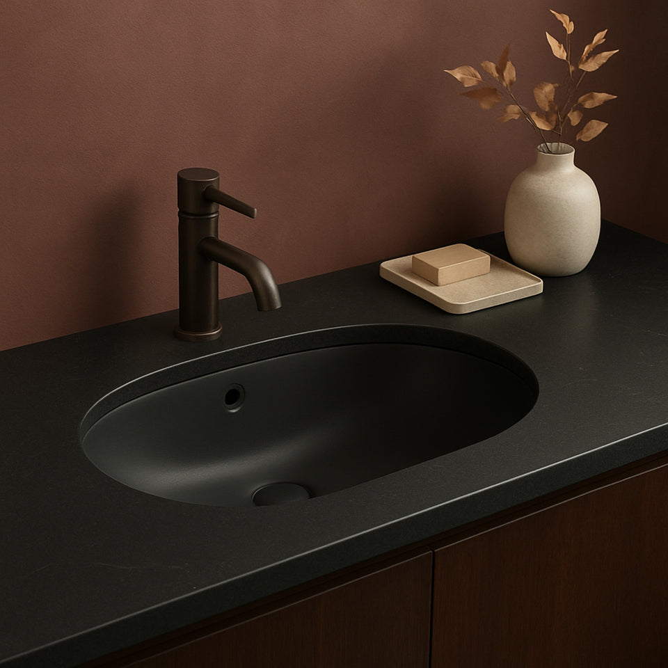 Turner Hastings Narva 57x 39 Undercounter Pill Basin - Matte Black