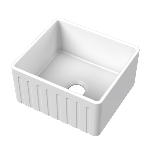 Turner Hastings 51 x 46 Fine Fireclay Matte White Butler Sink