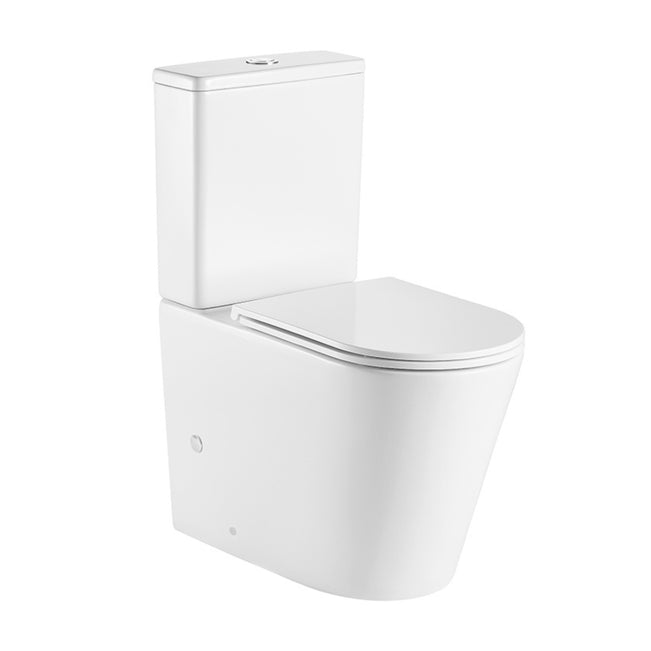 Turner Hastings Fino WhisperFlush Matte White Back to Wall Toilet Suite with Thin Seat