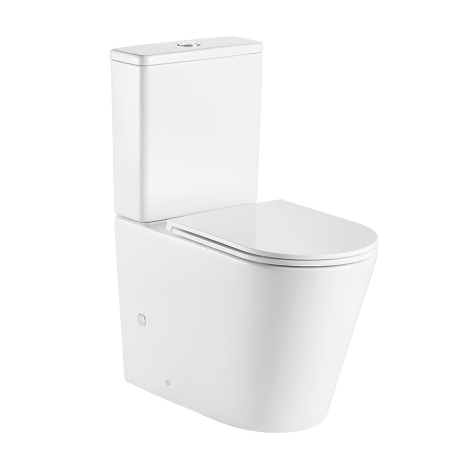Turner Hastings Fino WhisperFlush Gloss White Back to Wall Toilet Suite with Thin Seat - Geberit Internals