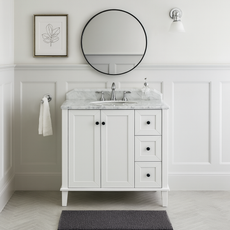 Turner Hastings Coventry 90 x 55 Vanity With White Marble Top