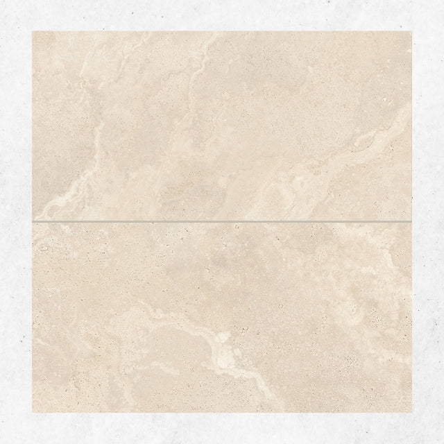 Tuscan Beige Travertine Look Tile 600mm x 1200mm
