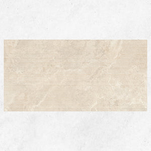 Tuscan Beige Travertine Look Tile 600mm x 1200mm Feature