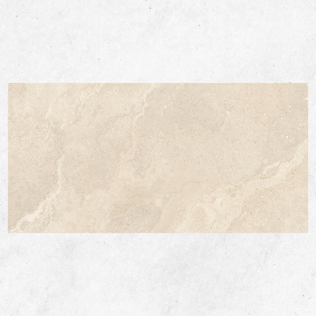 Tuscan Beige Travertine Look Tile 600mm x 1200mm