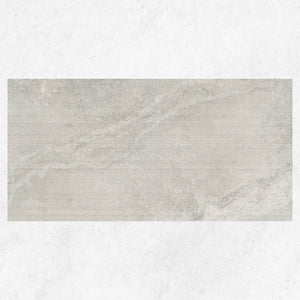 Tuscan Grey Travertine Look Tile 600mm x 1200mm Feature