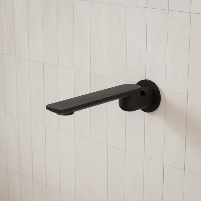 Caroma Urbane II Low Lead Round 220mm Basin/Bath Outlet Matte Black