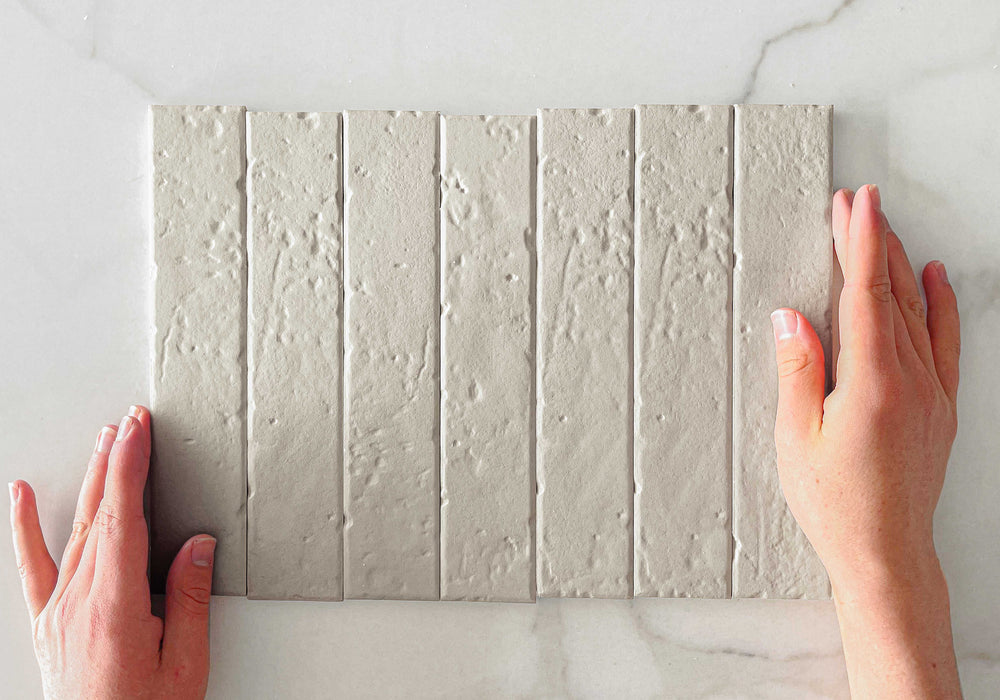 Vanilla Blaire Brick Tile Textured Matte 45 x 230 x 8mm Porcelain
