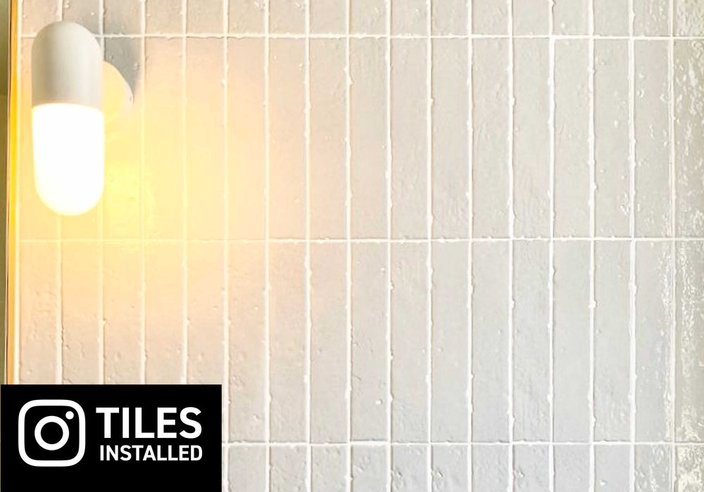 Vanilla Blaire Brick Tile Textured Gloss 45 x 230 x 8mm Porcelain