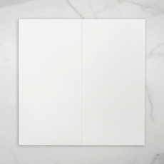 White Gemma Tile Rectified Matt 300 x 600 x 9mm Ceramic online at The Blue Space