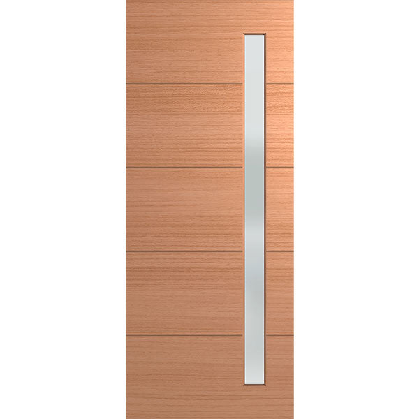 Hume Linear XLR160 SPM Translucent Glass Entrance Door | The Blue Space