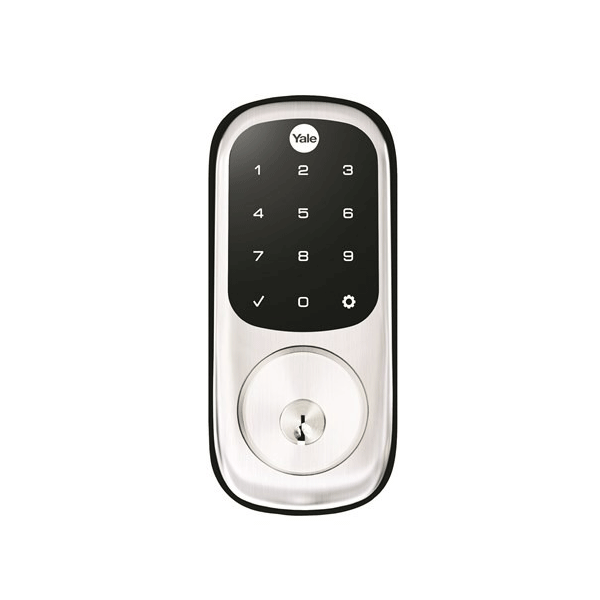 Lockwood Yale Assure Keyed Electronic Digital Deadbolt Satin Chrome online at The Blue Space