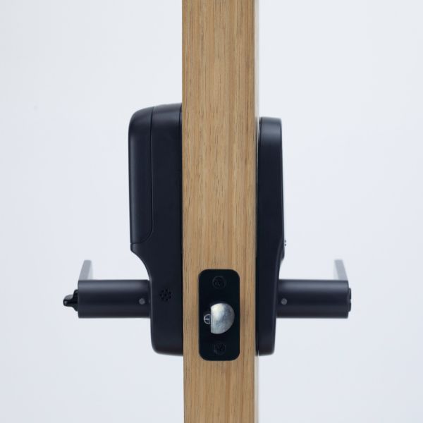 Yale Assure Keyed Lever Matt Black with Home Module - The Blue Space