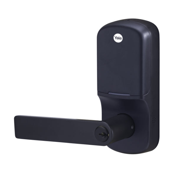 Yale Assure Keyed Lever Matt Black with Home Module