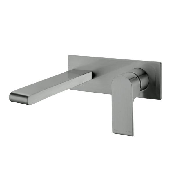 Nero Vitra Wall Basin Mixer - Gun Metal Grey online at the Blue Space
