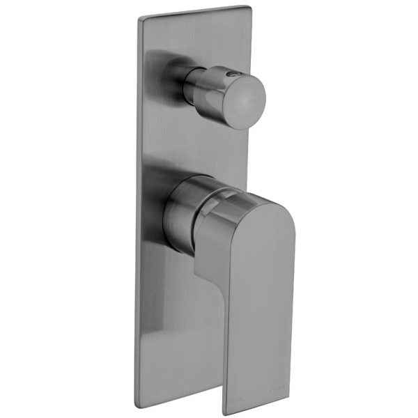 Nero Vitra Shower Mixer with Diverter - Gun Metal Grey online at The Blue Space