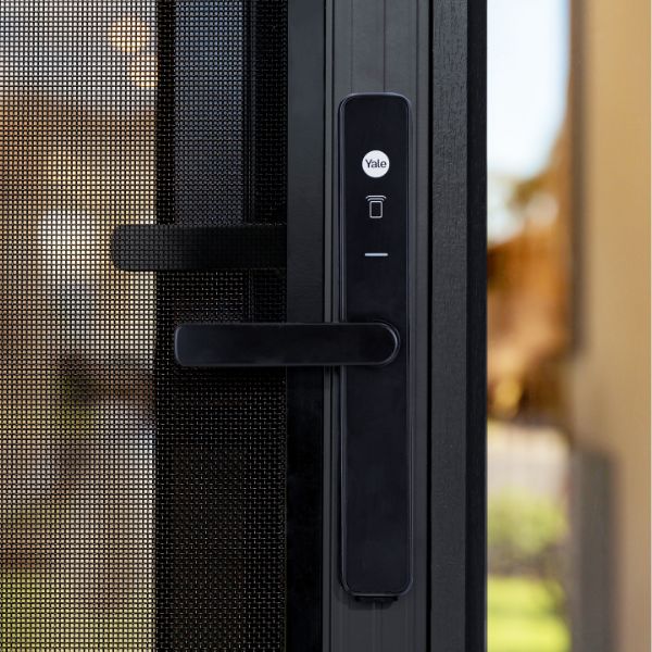 Yale Unity Security Screen Door Lock Matt Black