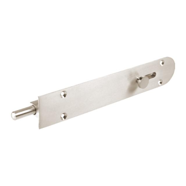 Zanda Radiused Reverse Barrel Bolt 200 x 36mm Brushed Nickel
