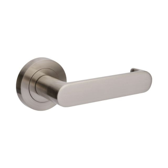 Zanda Duke Return Door Handle Brushed Nickel - The Blue Space