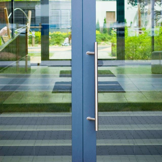 Lifestyle Omega Offset Pull Handles 600mm Stainless Steel 7300.BB.SS - The Blue Space