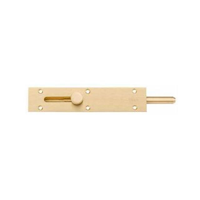 Zanda Straight Reverse Barrel Bolt 150 x 31mm Satin Brass