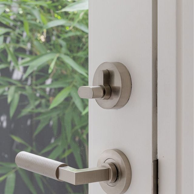 Zanda Futura Round Slimline Single Cylinder Deadbolt Brushed Nickel