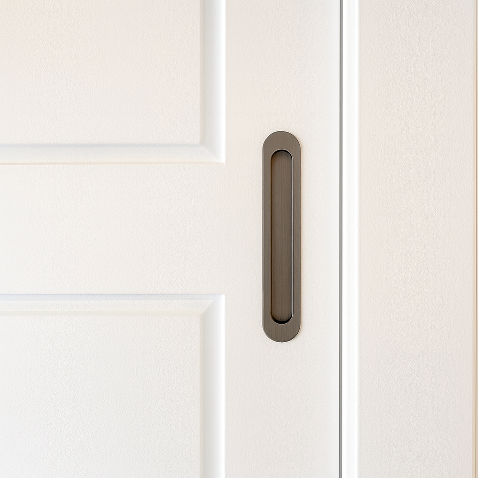 Zanda Duke Flush Pull 250 x 40mm Graphite Nickel