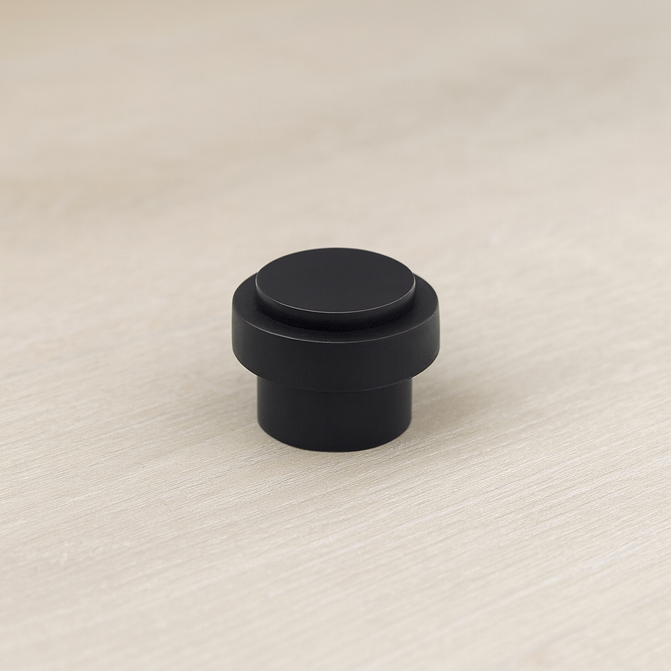 Zanda Floor Mounted Door Stop Matt Black